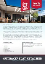 Preview for 1 page of Stratco Outback Flat Attached Installation Manual