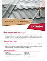 Предварительный просмотр 1 страницы Stratco Suntile Installation Manual