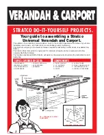 Stratco VERANDAH & CARPORT Assembly Manual предпросмотр