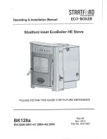 Stratford EB 12i Operating & Installation Manual preview