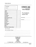 Preview for 40 page of Stratford EB20HE Operating & Installation Manual