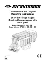 Strautmann Super-Vitesse CFS 3101 Operating Instructions Manual preview