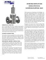 Preview for 1 page of Straval BPS-09i FLG Operating Instructions