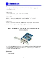 Preview for 8 page of STREAM LABS Alpha Plus PCI-E User Manual