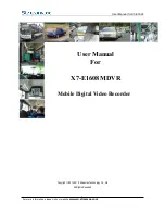 Streamax X7-E1608 User Manual preview