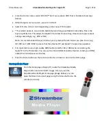 Предварительный просмотр 4 страницы Streambox Media Player Quick Start Manual