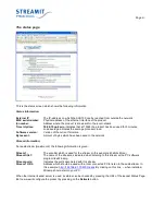 Предварительный просмотр 8 страницы Streamit SAS100 User Manual