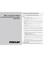 StreamLight RECHARGEABLES Flashlight Operating Instructions preview