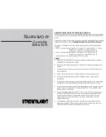 Preview for 1 page of StreamLight SURVIVOR Operating Instructions