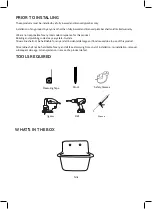 Предварительный просмотр 2 страницы Streamline CAST IRON SINK Series Owner'S Manual And Installation Manual