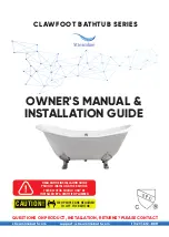 Streamline CLAWFOOT R-5500-60CICFWH-FM Owner'S Manual & Installation Manual preview