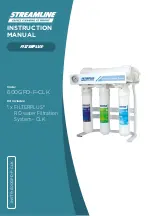 Preview for 1 page of Streamline FILTERPLUS 600GPD-F-CLK Instruction Manual