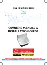 Streamline SINK Series Owner'S Manual & Installation Manual предпросмотр