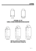 Strebel ATI SP 120 Installation, Operation And Maintenance Manual preview