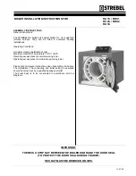 Preview for 1 page of Strebel BRU 1 Series Installation Instructions Manual