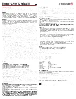 Streck Temp-Chex Digital II Instructions For Use Manual preview