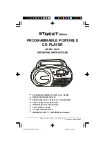 Street Beat CD-10 Operating Instructions Manual preview