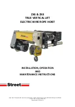 Preview for 1 page of Street Crane ZX6 Installation, Operation And Maintenance Instructions