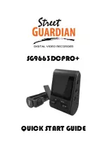 Preview for 1 page of Street Guardian SG9663DCPRO+ Quick Start Manual