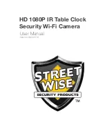 STREET WISE HD 1080P IR Table Clock User Manual предпросмотр