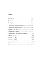 Preview for 2 page of STREET WISE HD 1080P IR Table Clock User Manual