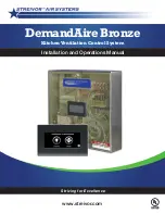 STREIVOR DemandAire Bronze Installation And Operation Manual preview