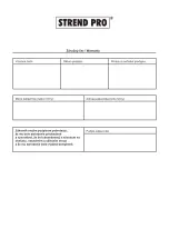 Preview for 9 page of Strend Pro BGP2001-20 Instruction Manual