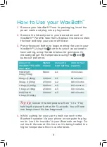 Preview for 4 page of StressNoMore WaxBath User Manual