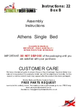 Preview for 1 page of Strictly Beds & Bunks Athens Single Bed Assembly Instructions