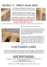 Preview for 6 page of Strictly Beds & Bunks Double/Kingsize Bed Assembly Instructions Manual