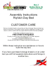 Strictly Beds & Bunks RipVan Day Bed Box J Assembly Instructions Manual preview