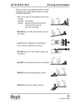 Предварительный просмотр 31 страницы Strider MX 3 Operating Manual