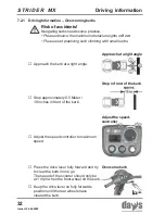 Предварительный просмотр 32 страницы Strider MX 3 Operating Manual