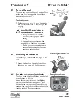 Предварительный просмотр 39 страницы Strider MX 3 Operating Manual