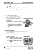 Предварительный просмотр 40 страницы Strider MX 3 Operating Manual