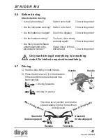 Предварительный просмотр 41 страницы Strider MX 3 Operating Manual