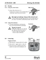 Предварительный просмотр 42 страницы Strider MX 3 Operating Manual