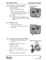 Предварительный просмотр 43 страницы Strider MX 3 Operating Manual