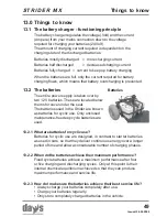 Предварительный просмотр 49 страницы Strider MX 3 Operating Manual