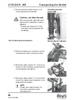 Предварительный просмотр 62 страницы Strider MX 3 Operating Manual