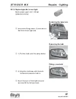 Предварительный просмотр 87 страницы Strider MX 3 Operating Manual