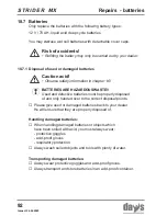 Предварительный просмотр 92 страницы Strider MX 3 Operating Manual