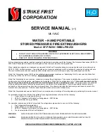 Preview for 1 page of STRIKE FIRST SF-PW250 Service Manual