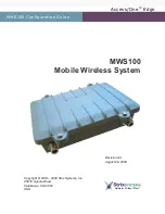 Предварительный просмотр 1 страницы Strix Systems MWS 100 Configuration Manual