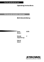 Strobel 327D Operating Instructions Manual preview