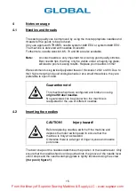 Preview for 15 page of Strobel GLOBAL BM 345 Operating Instruction