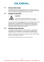 Preview for 19 page of Strobel GLOBAL BM 345 Operating Instruction