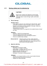 Preview for 23 page of Strobel GLOBAL BM 345 Operating Instruction