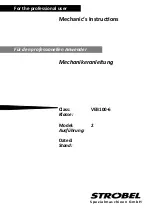 Strobel VEB100-6 2 Mechanic'S Instructions preview