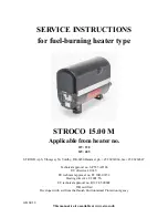 Stroco 15.00 M Service Instructions Manual preview